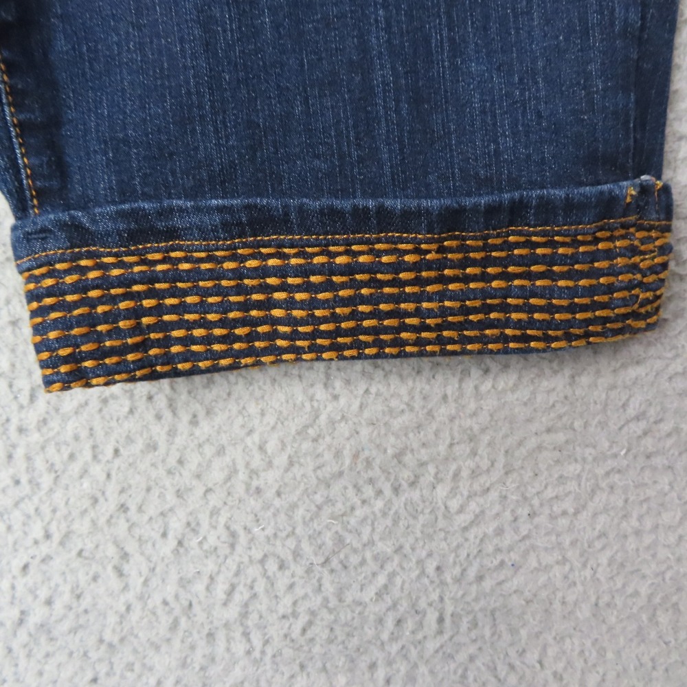 NYDJ‎ Tummy Tuck Dark Wash Capri Cropped Jeans Womens 12 Y2K Stretch Denim USA - Picture 3 of 12